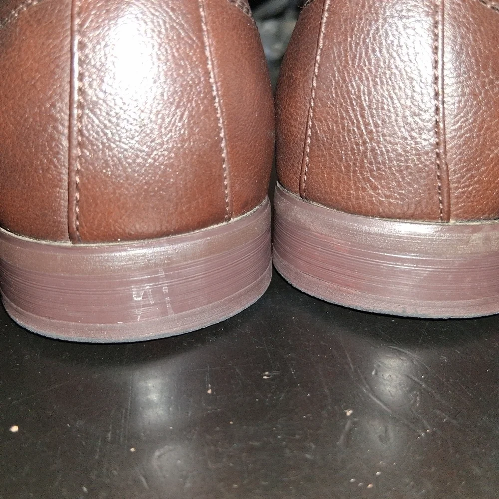 Perry Ellis Dark Brown Ryan Wingtip Dress Shoe Size 10.5